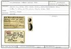 Karteikarte zum Holotyp von Polymorphina tenera Karrer, 1868